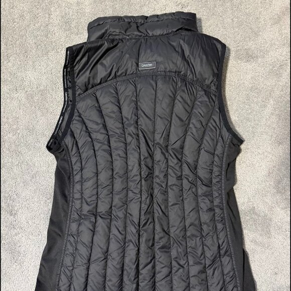 Calvin Klein Performance black nylon down-filled puffer vest Sz Med - Picture 4 of 5